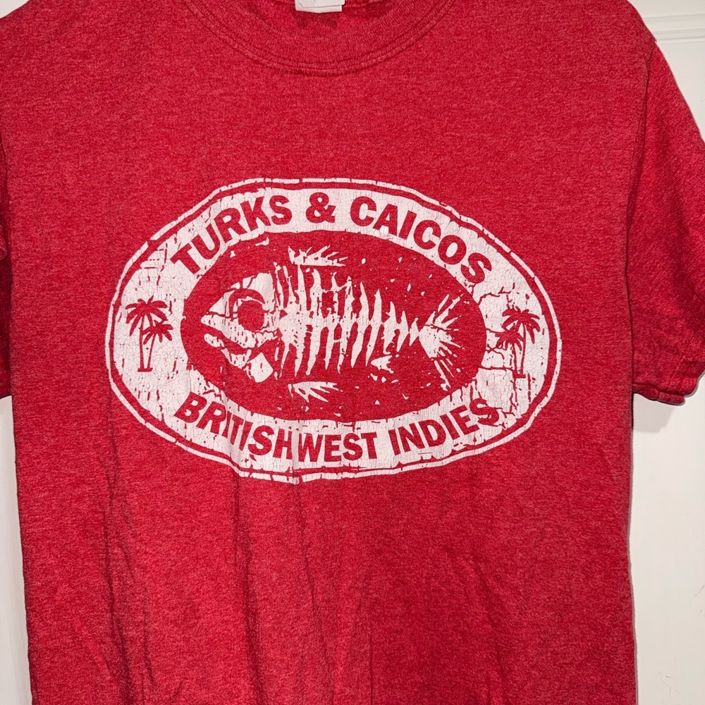 Red Turks & Caicos Graphic T-Shirt